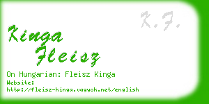 kinga fleisz business card